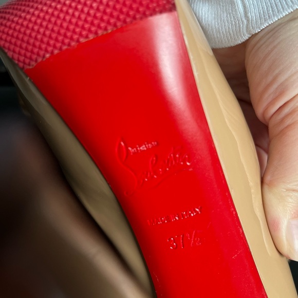 AUTHENTIC Christian Louboutin Highness 160 Nude Patent - Picture 5 of 7